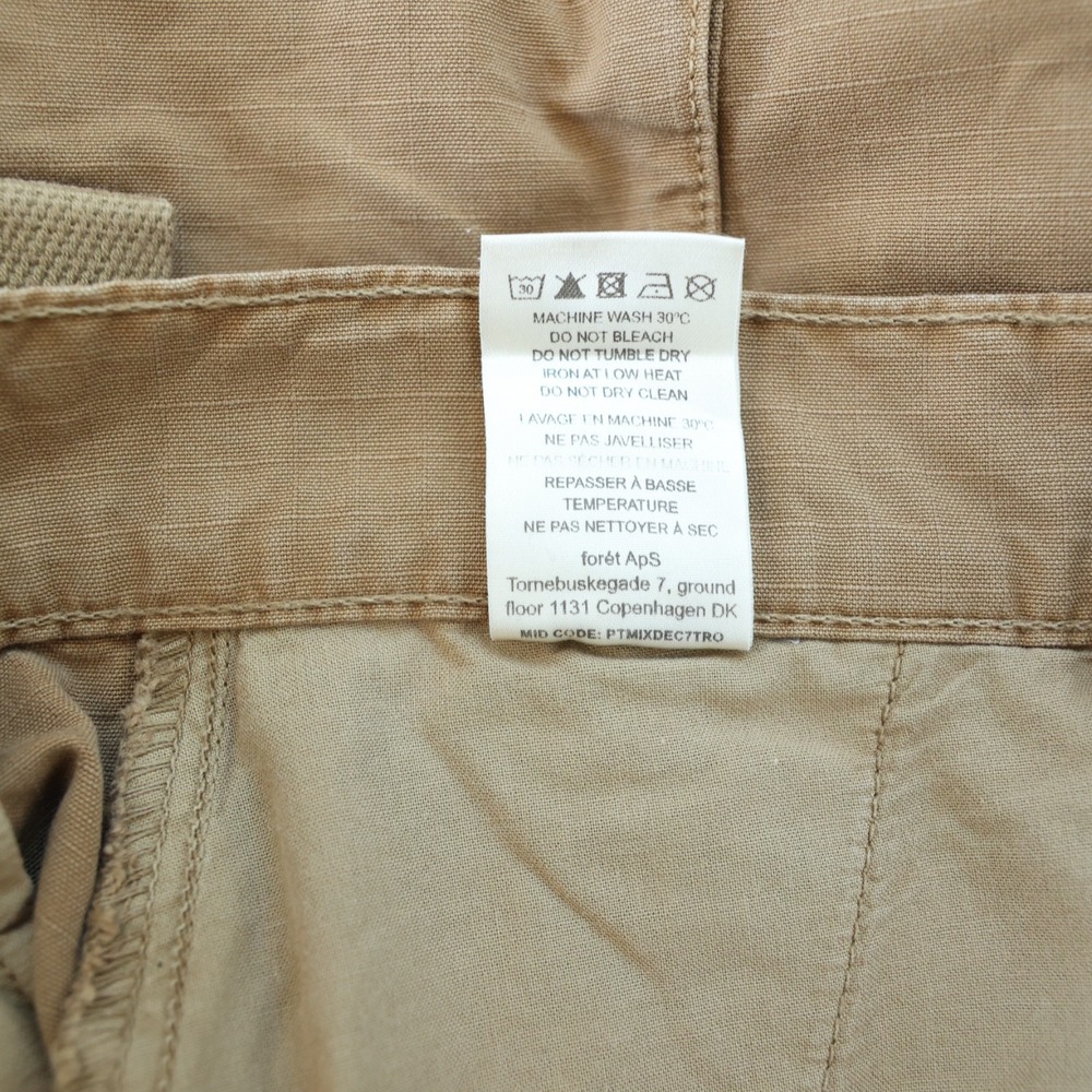 Foret Drip Cargo Pant Men's‎ 30 x 28 Burnt Khaki Cotton Straight Ripstop $160 - Picture 10 of 15